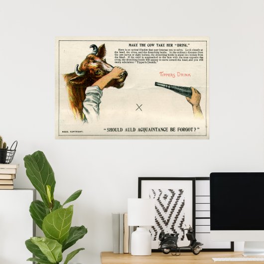 Poster Optical illusion, 1896 (Bureau à domicile)