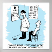 Poster Opticien à l'épreuve des yeux (Devant)