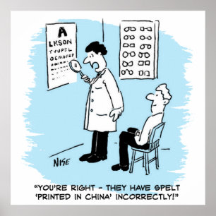 Poster Opticien à l'épreuve des yeux