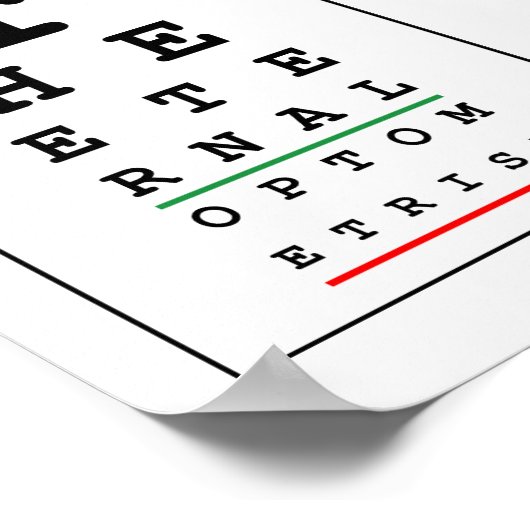 Poster Opticien drôle (Coin)