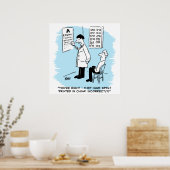 Poster Opticien faisant un examen de la vue (Cuisine)