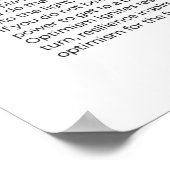 Poster OpTIMISME Inspiration de l'impression (Coin)