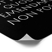 Poster Optimum est kinsella quod emendare non possible (Coin)
