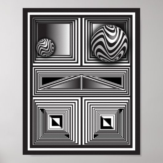 Poster Optique via Formes (Devant)