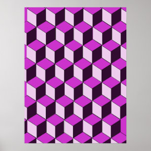 Poster - optische illusioneklokken