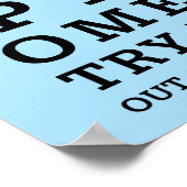 Poster Optométrie humoristique hors de vue (Coin)
