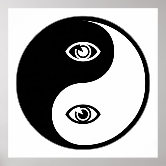 Poster Optométrie Yin Yang (Devant)