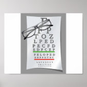 Poster Optometrist Chart (Voorkant)