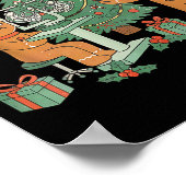 Poster Optometry Gingerbread Christmas Optician Sight Squ (Coin)