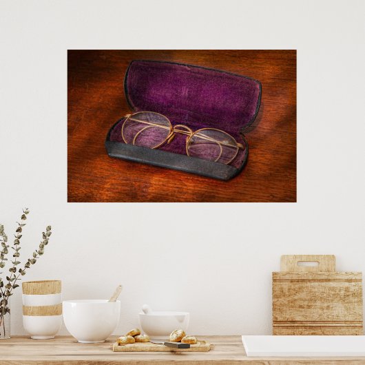 Poster Optometry - Has anyone seen my glasses (Cuisine)