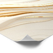 Poster "Opulent Gold and Cream Marble Swirls" (Coin)