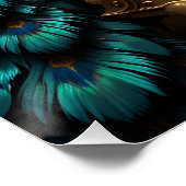 Poster Opulent Serenade: Peacock Harpist (Coin)
