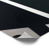 Poster Or abstrait moderne et noir (Coin)