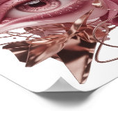 Poster Or Art Abstrait Doré Captivant Design Abstrait (Coin)