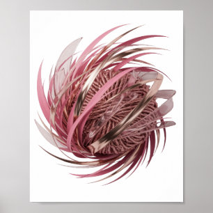 Poster Or ART ABSTRAIT Un DESIGN UNIQUE AVEC UNE TOUCHE