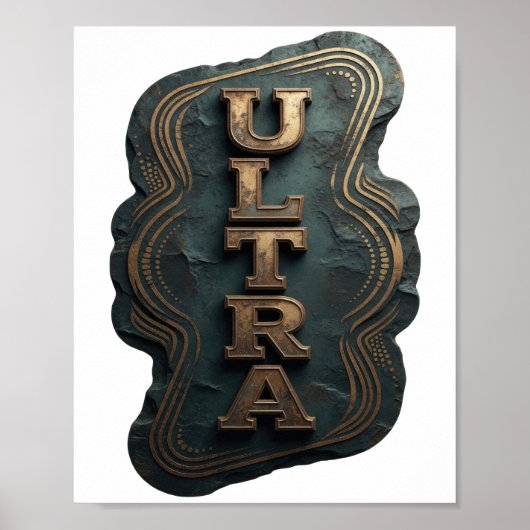 Poster Or Bold Gold ULTRA Bold Design (Devant)