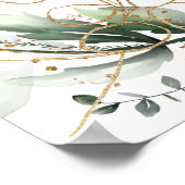 Poster Or Botanique Eucalyptus Élégant Verdure Moss (Coin)