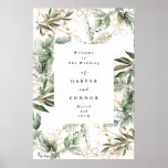 Poster Or Botanique Eucalyptus Élégant Verdure Moss<br><div class="desc">Pampas Grass séché Tropical Jungle Floral Mariage,  Poster Mariage. #pampasgrass #jungleMariage #jungleinvitation #coralmariage #weddingmenu #désertons #lasvegasMariage #terracottamariage #peachmariage #pampasweddmenu #pampas #terracotta #corail #peach #naturalmariage #driedgrass #driedpampas #wabisabimariage #nature #mariage</div>