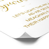 Poster Or Ça A Commencé Par Une Étincelle Mariage Étoile (Coin)