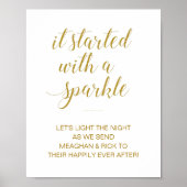Poster Or Ça A Commencé Par Une Étincelle Mariage Étoile (Devant)