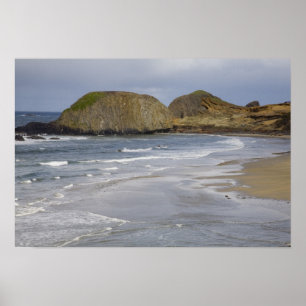 Poster OR, côte de l'Oregon, Seal Rock State Park,