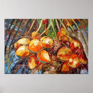 Poster Or de coco