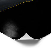 Poster Or en flux noir (Coin)