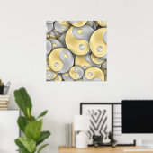 Poster Or et argent Yin et Yang (Bureau à domicile)