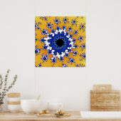 Poster Or et oeil bleu (Cuisine)