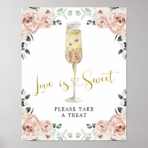 Poster Or et rose Dusty Rose Soiree Love is Sweet