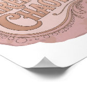 Poster Or frais CAREFULLY CHAOTIC Design Moderne (Coin)