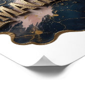 Poster Or IMAGINE en or captivant (Coin)
