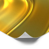 Poster Or liquide Abstrait (Coin)