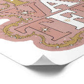 Poster Or MOTIVÉ Art Text 3D Propre (Coin)