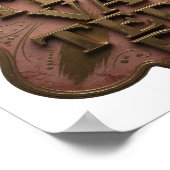 Poster Or Or Motivé Edge (Coin)