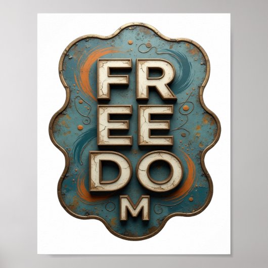 Poster Or Orteil Liberté (Devant)