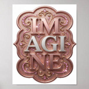 Poster Or pur IMAGINE Design