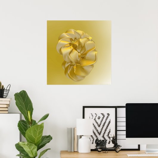 Poster Or uni (Bureau à domicile)