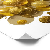 Poster Or vif étincelles dorées (Coin)