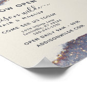 Poster Or Violet Doré Iridescent Glam Paillettes Affaires (Coin)