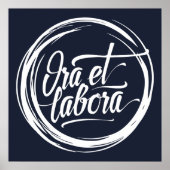 Poster Ora et labora (Devant)