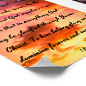 Poster Oracles de Dieu - Bible (Coin)