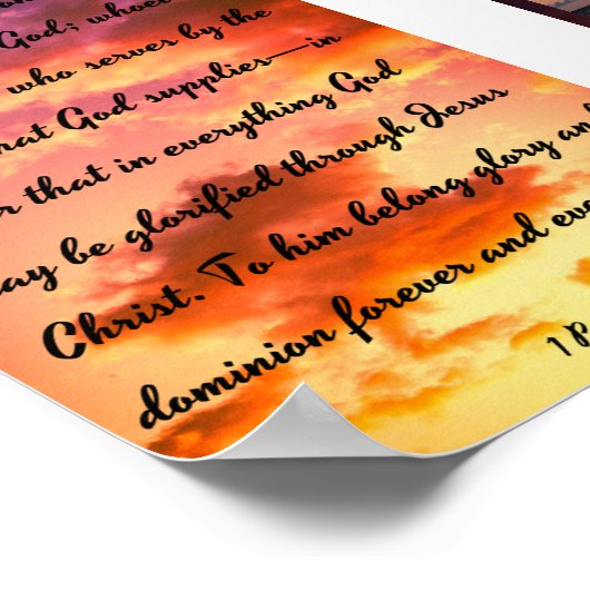 Poster Oracles de Dieu - Bible (Coin)