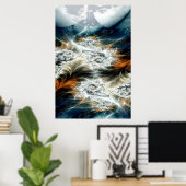 Poster orage sur la vallée (Bureau à domicile)