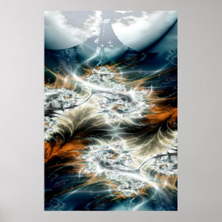 Poster orage sur la vallée