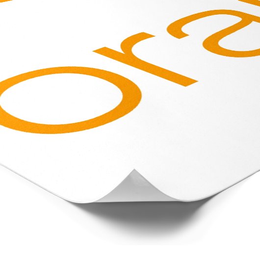 Poster orange (Coin)