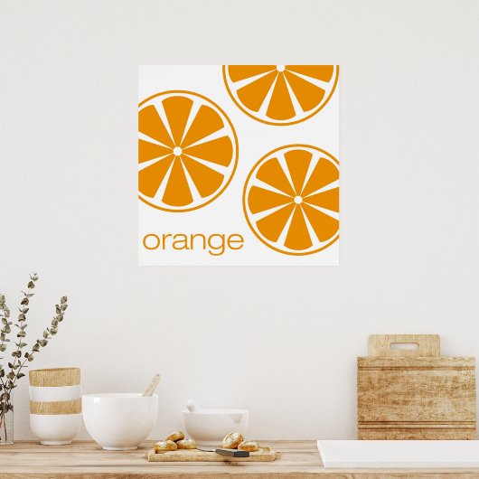 Poster orange (Cuisine)