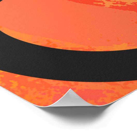 Poster Orange 60 Decade Birthday (Coin)