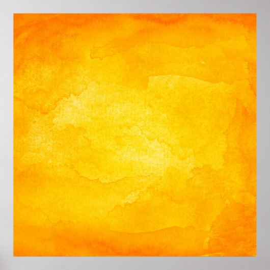 Poster Orange abstrait aquarelle macro texture fond (Devant)