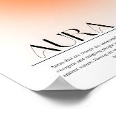 Poster Orange Aura (Coin)